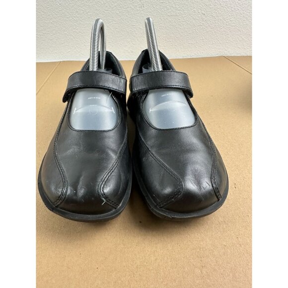 Simple I size 8 Black Casual Leather Mary Jane Flat Shoes - Picture 2 of 6
